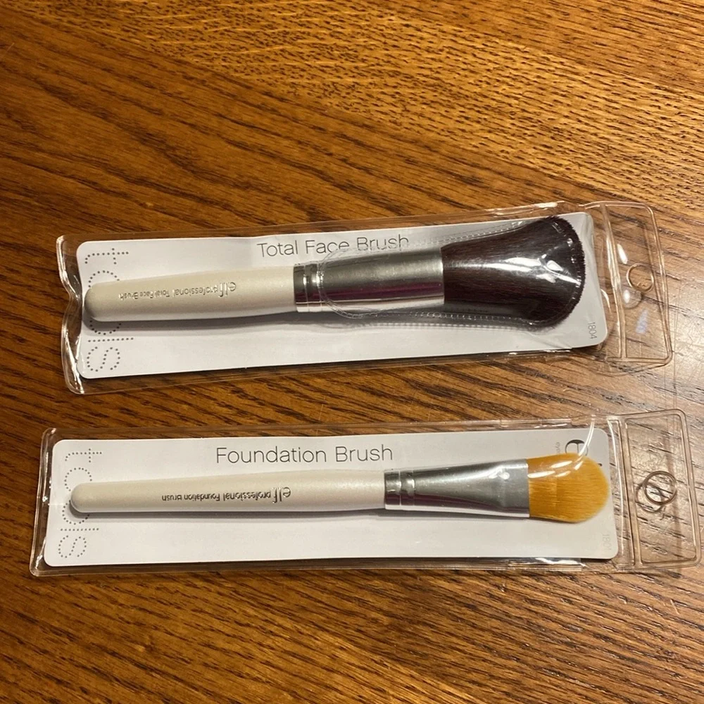 Elf Makeup Brushes Foundation and Total Face